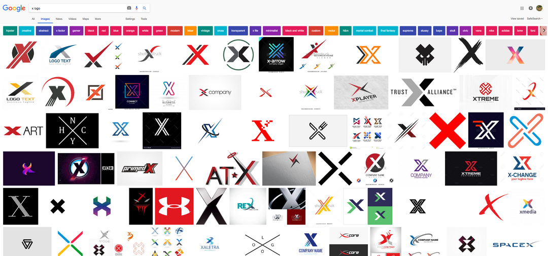 logos of X
